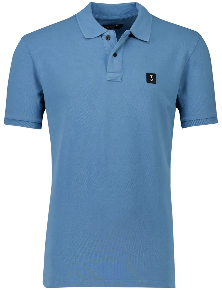 Butcher of Blue polo blauw katoen