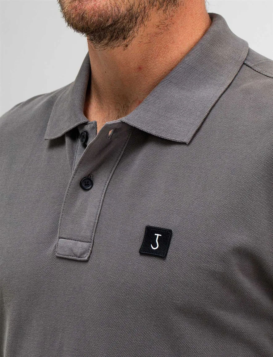 poloshirt korte mouw grijs Butcher of Blue