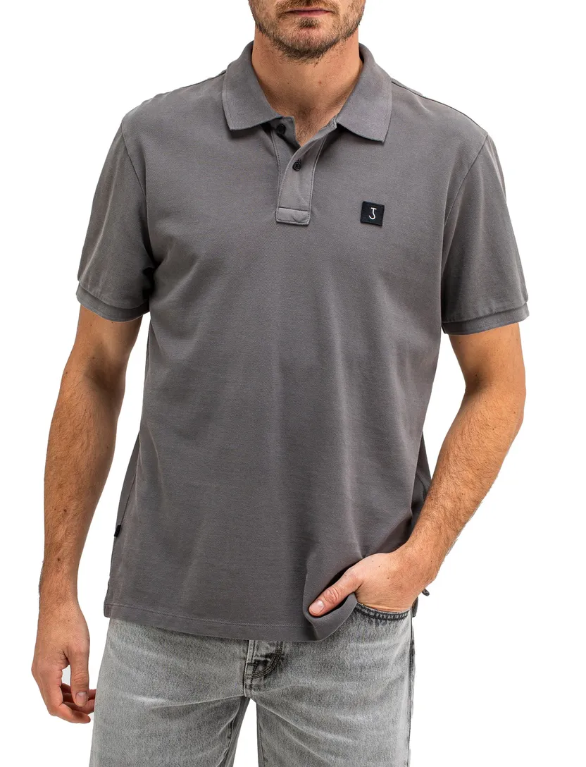 Butcher of Blue army polo donkergrijs pique