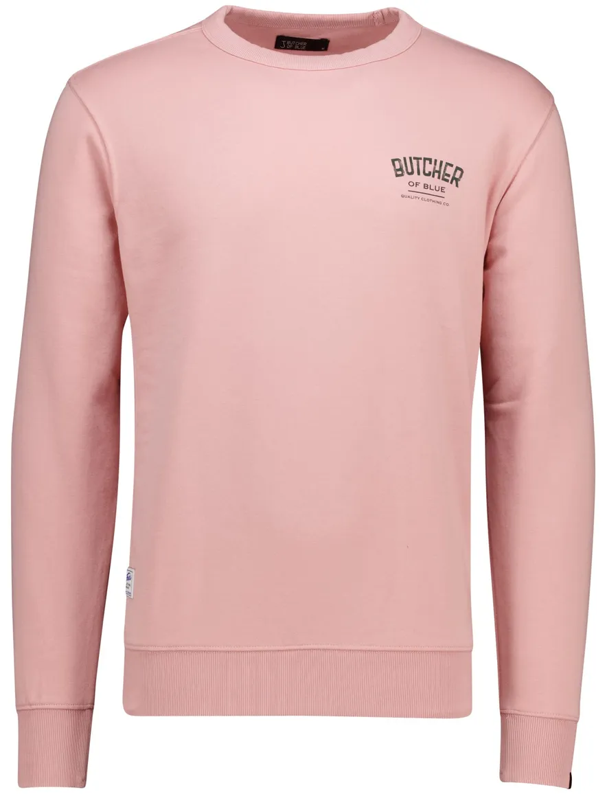 Butcher of Blue Army College crew neck trui roze