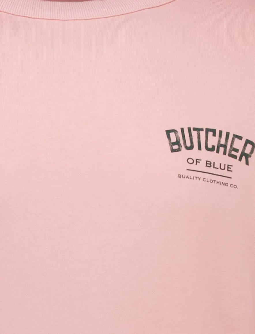 Butcher of Blue Army College crew neck trui roze