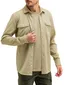 Butcher of Blue overshirt khaki met borstzakken