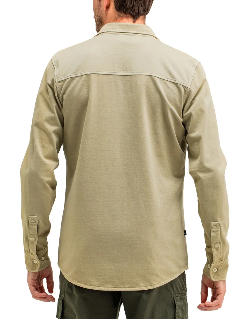 Butcher of Blue overshirt khaki katoen