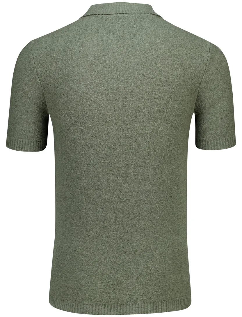 katoenen Butcher of Blue polo groen katoen normale fit