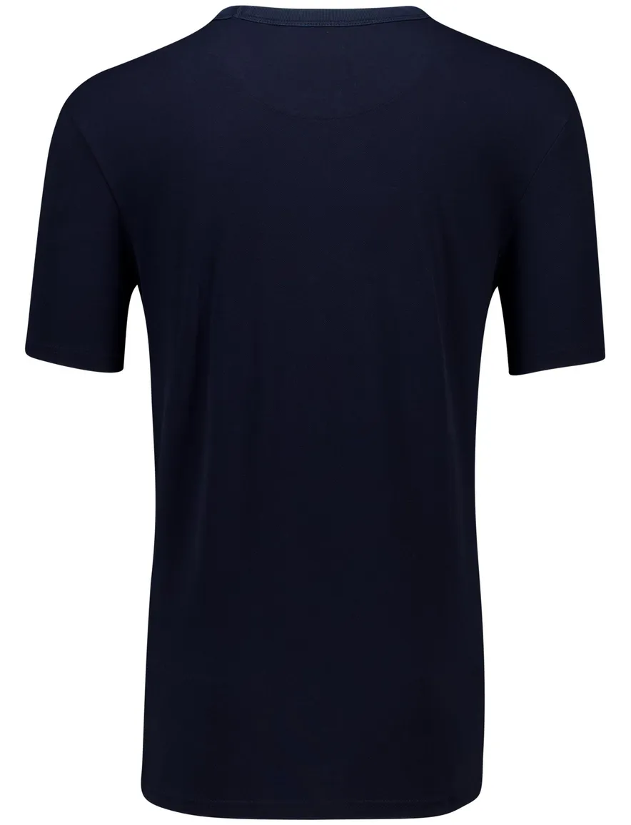 Butcher of Blue t-shirt effen donkerblauw normale fit