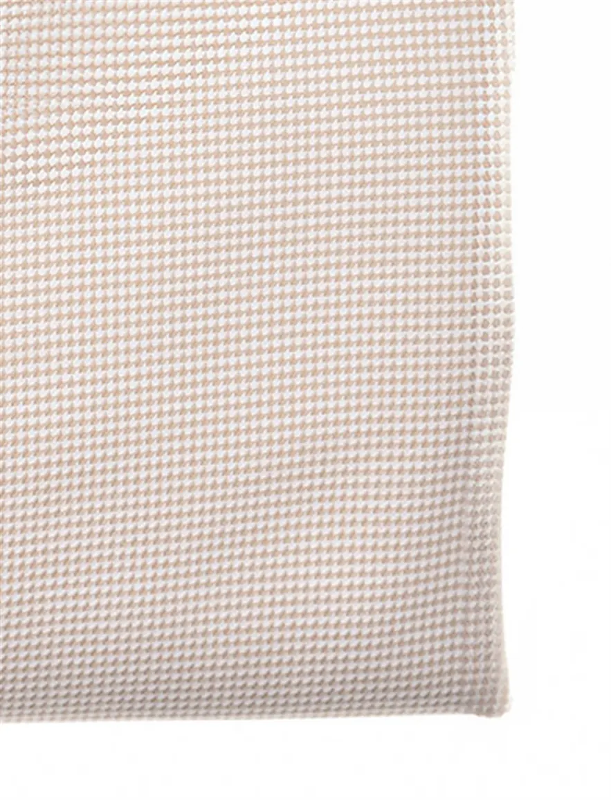 John Miller Tailored Fit overhemd mouwlengte 7 beige