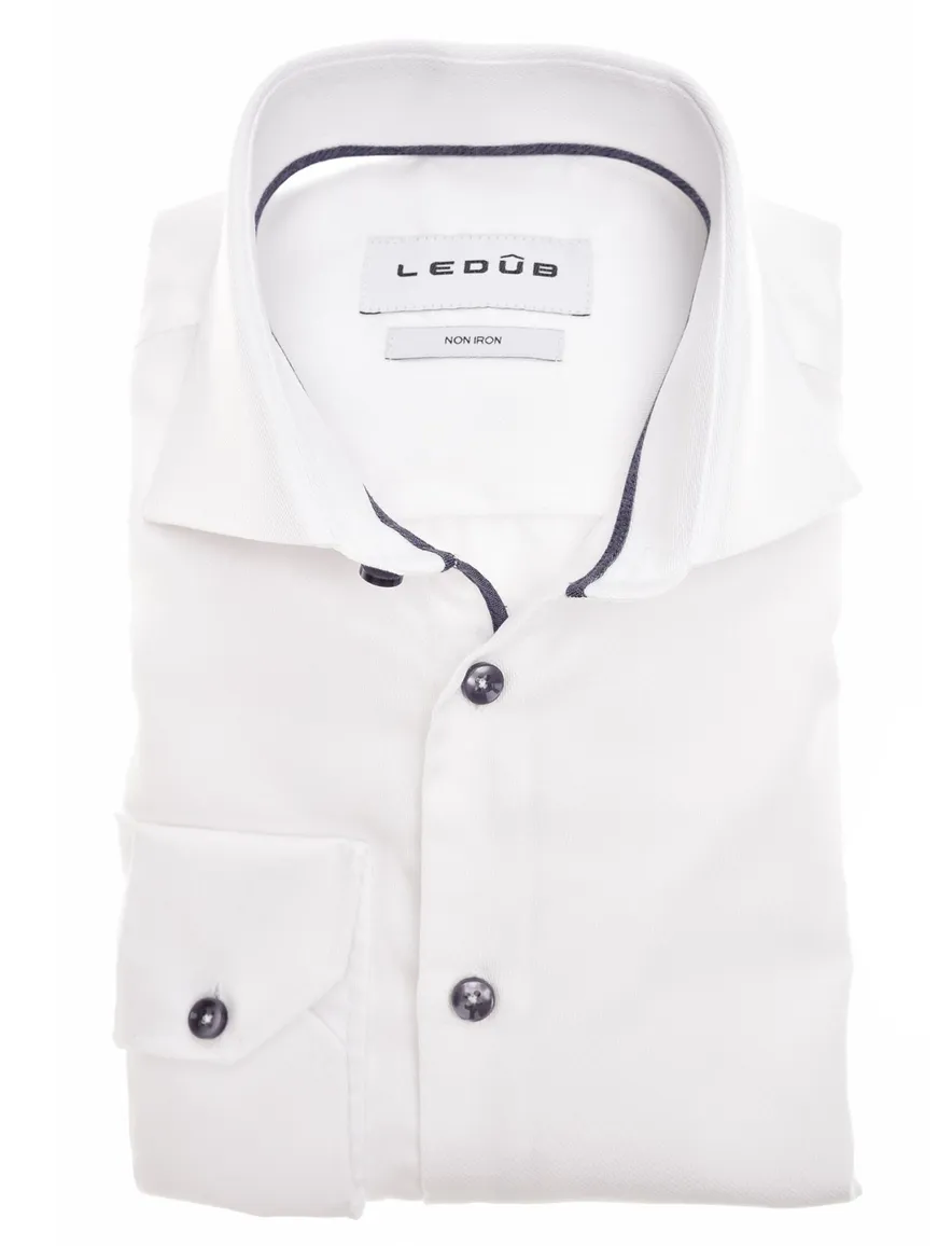 Ledub overhemd Modern Fit wit