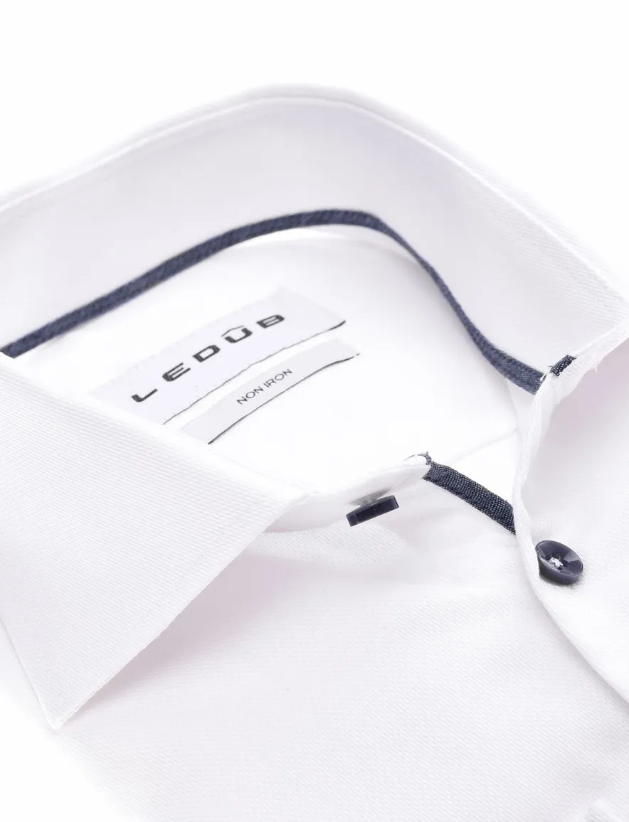 Ledub overhemd Modern Fit wit