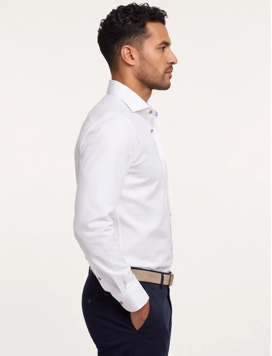 Ledub overhemd Modern Fit wit