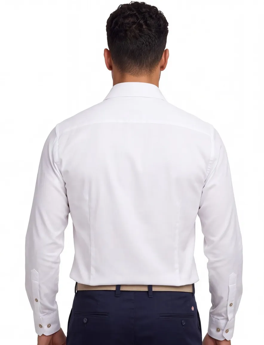 Ledub overhemd Modern Fit wit