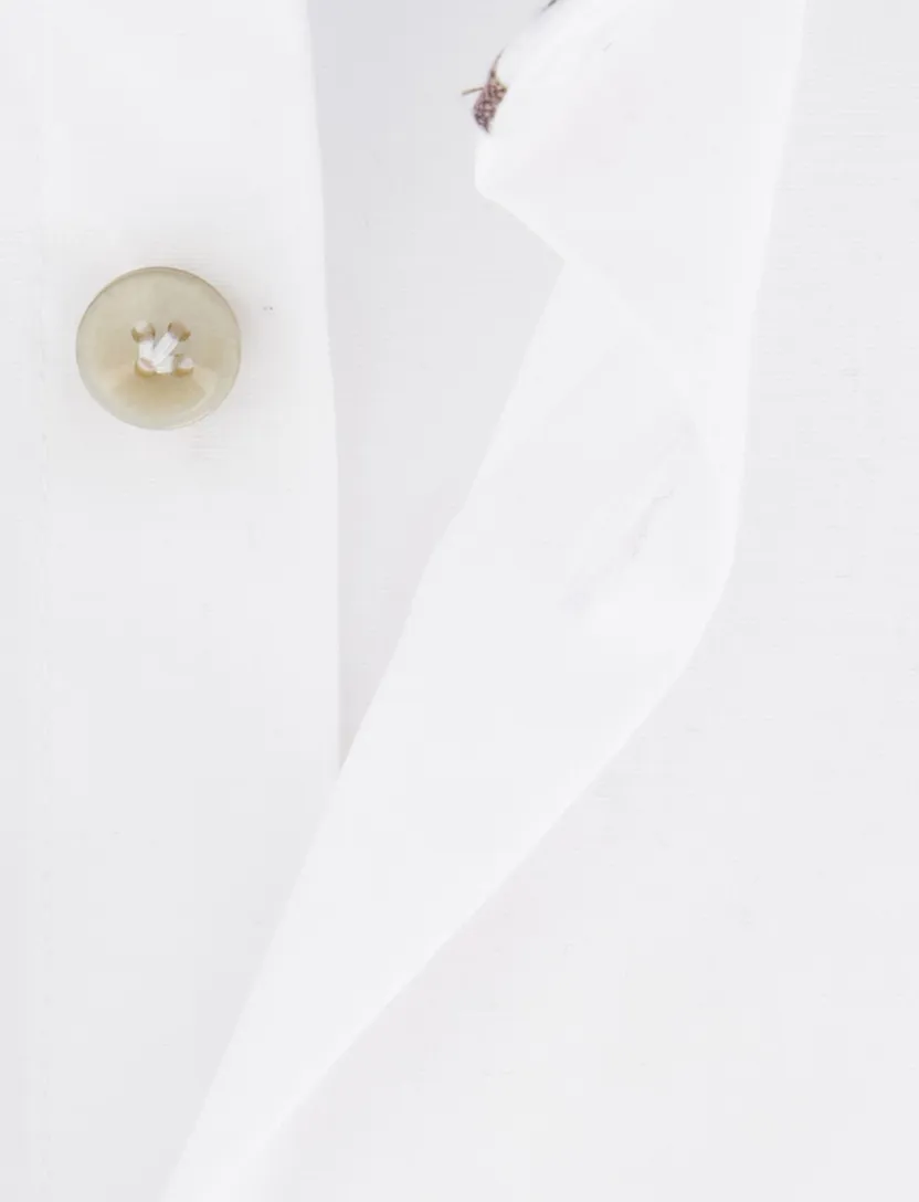 katoenen John Miller overhemd spierwit normale fit