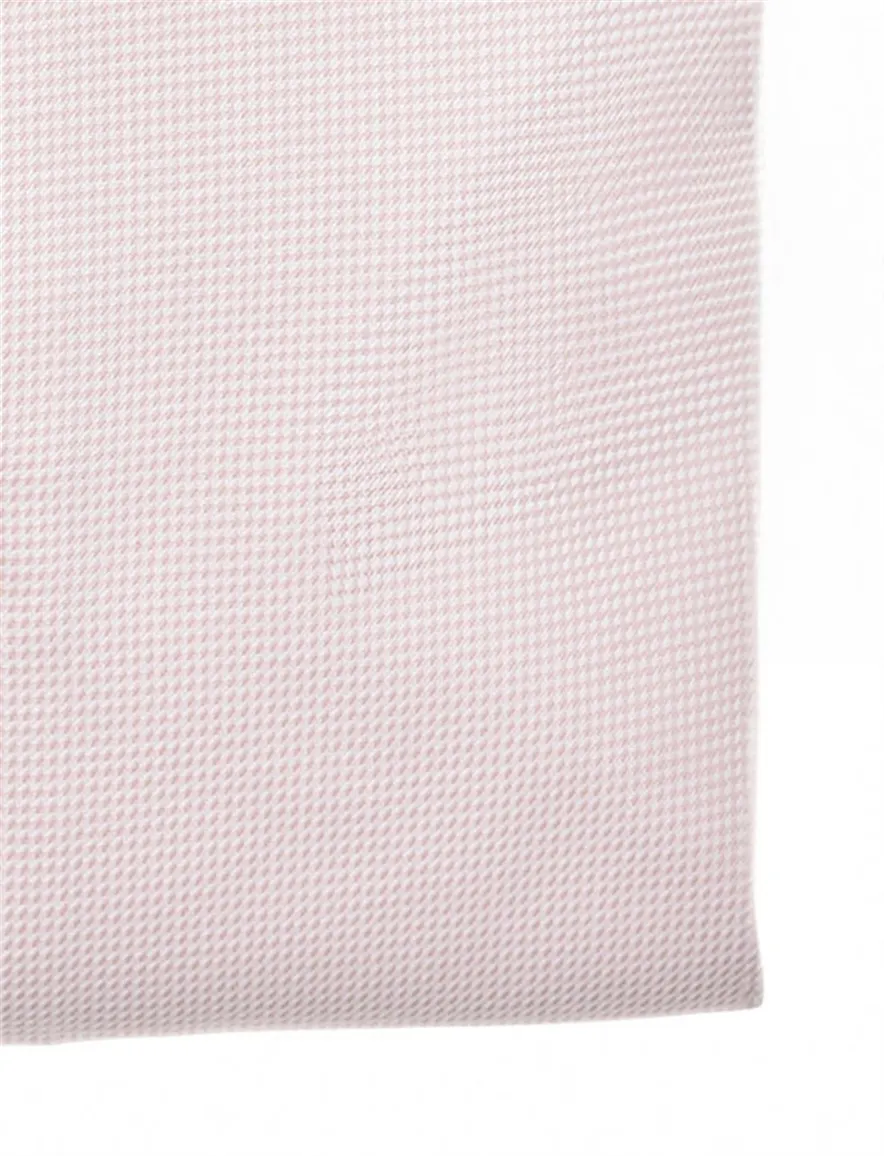 John Miller overhemd geruit roze Tailored Fit normale fit