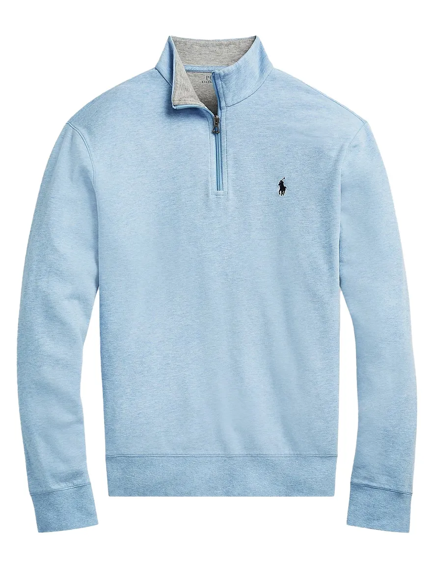 Polo Ralph Lauren sweater blauw half zip Big & Tall