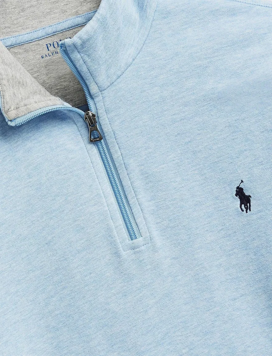 Polo Ralph Lauren sweater blauw half zip Big & Tall