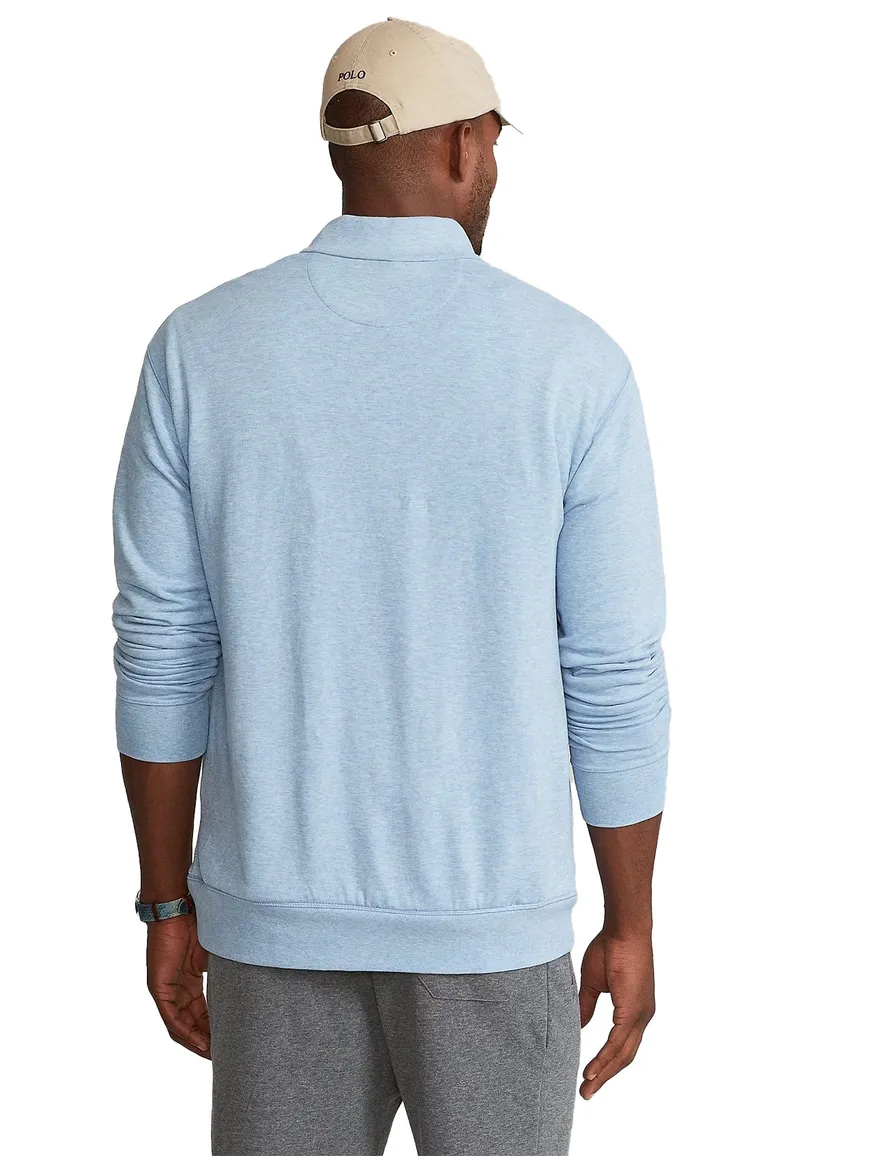 Polo Ralph Lauren sweater blauw half zip Big & Tall