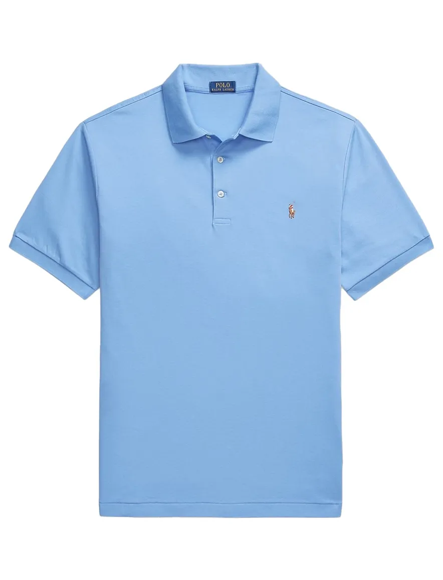 Big & Tall Polo Ralph Lauren polo middenblauw katoen