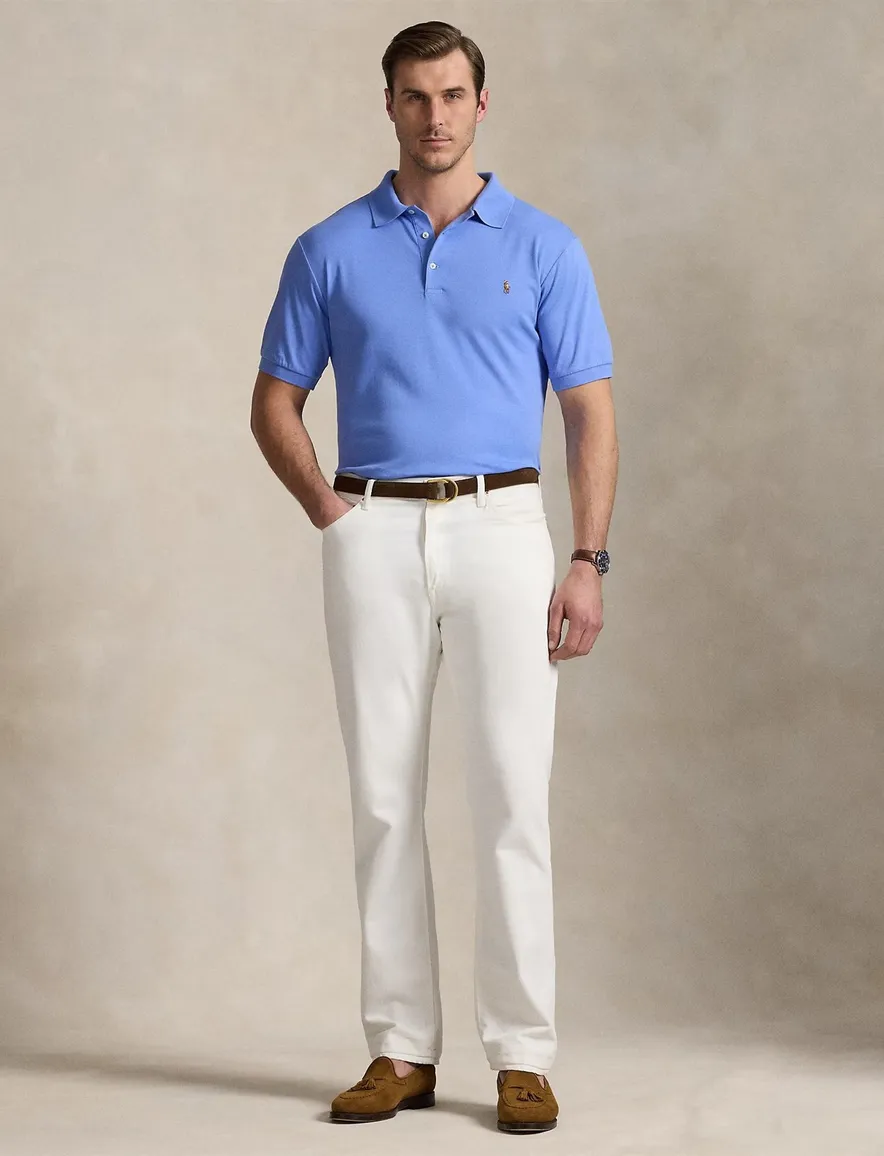 Big & Tall Polo Ralph Lauren polo middenblauw katoen