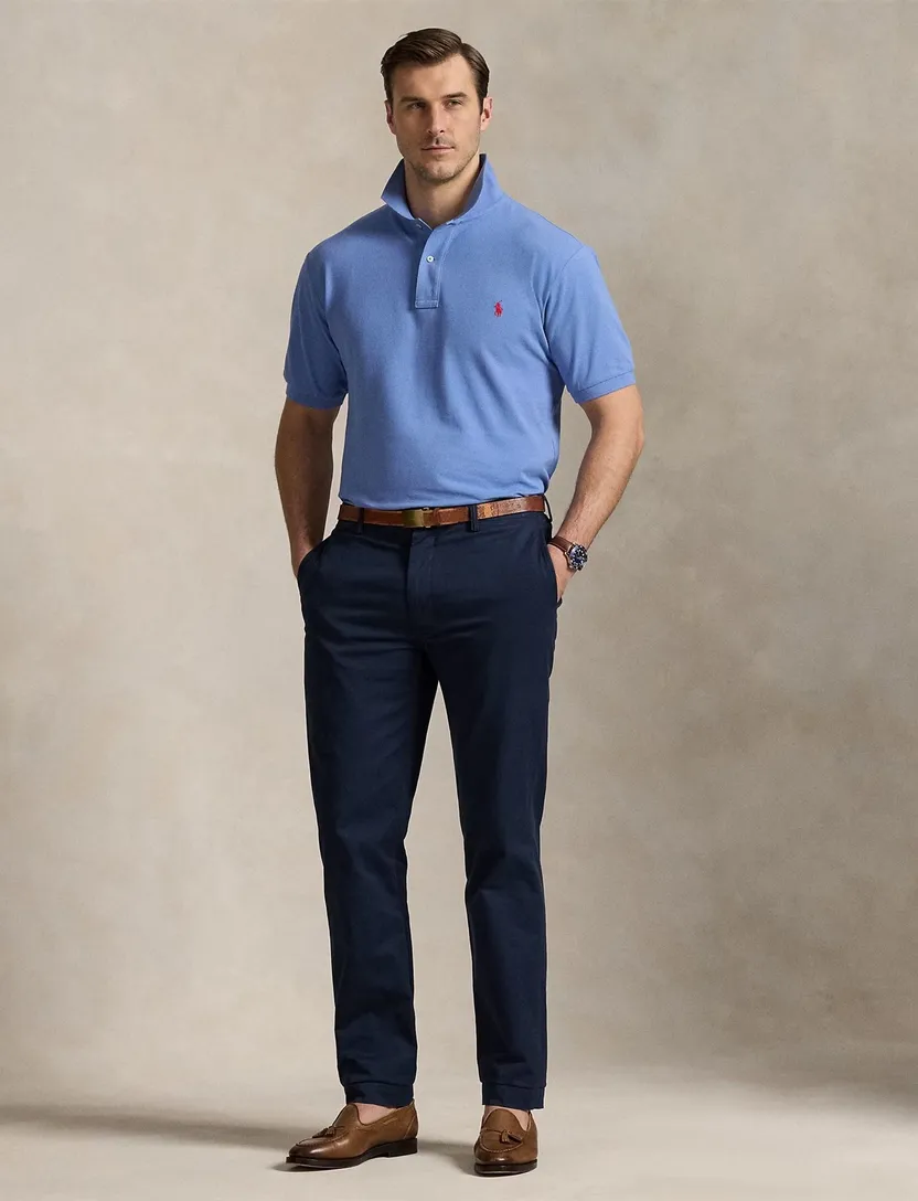 Big & Tall Polo Ralph Lauren polo blauw pique
