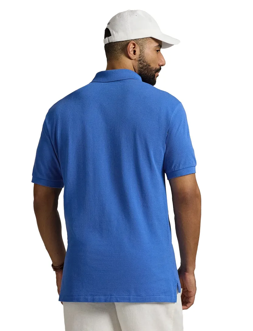 Big & Tall Polo Ralph Lauren polo helderblauw katoen