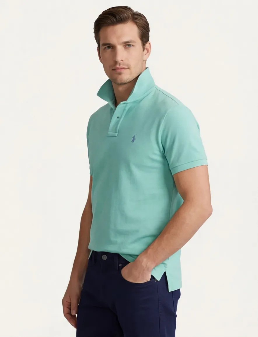 Big & Tall Polo Ralph Lauren polo mint groen