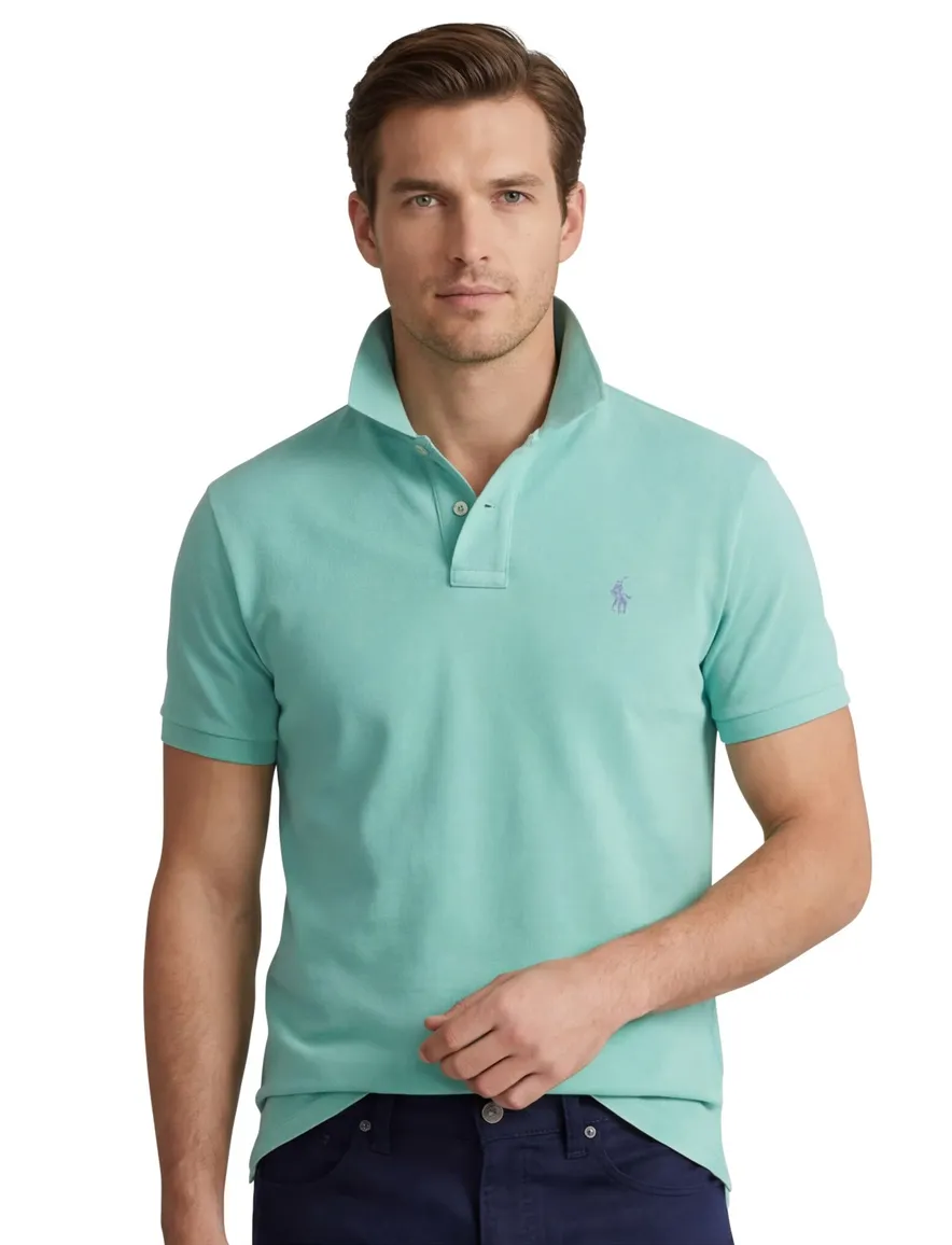 Big & Tall Polo Ralph Lauren polo mint groen