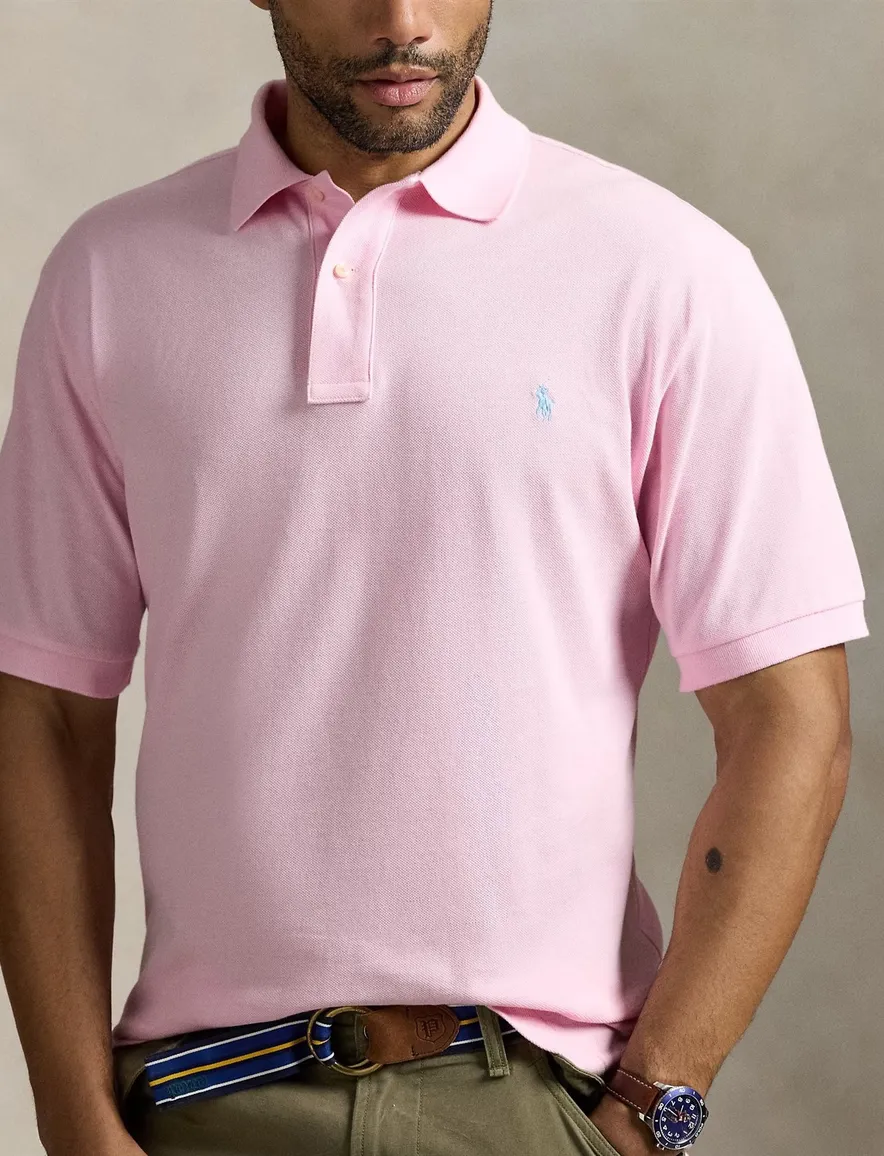 Big & Tall Polo Ralph Lauren polo roze katoen