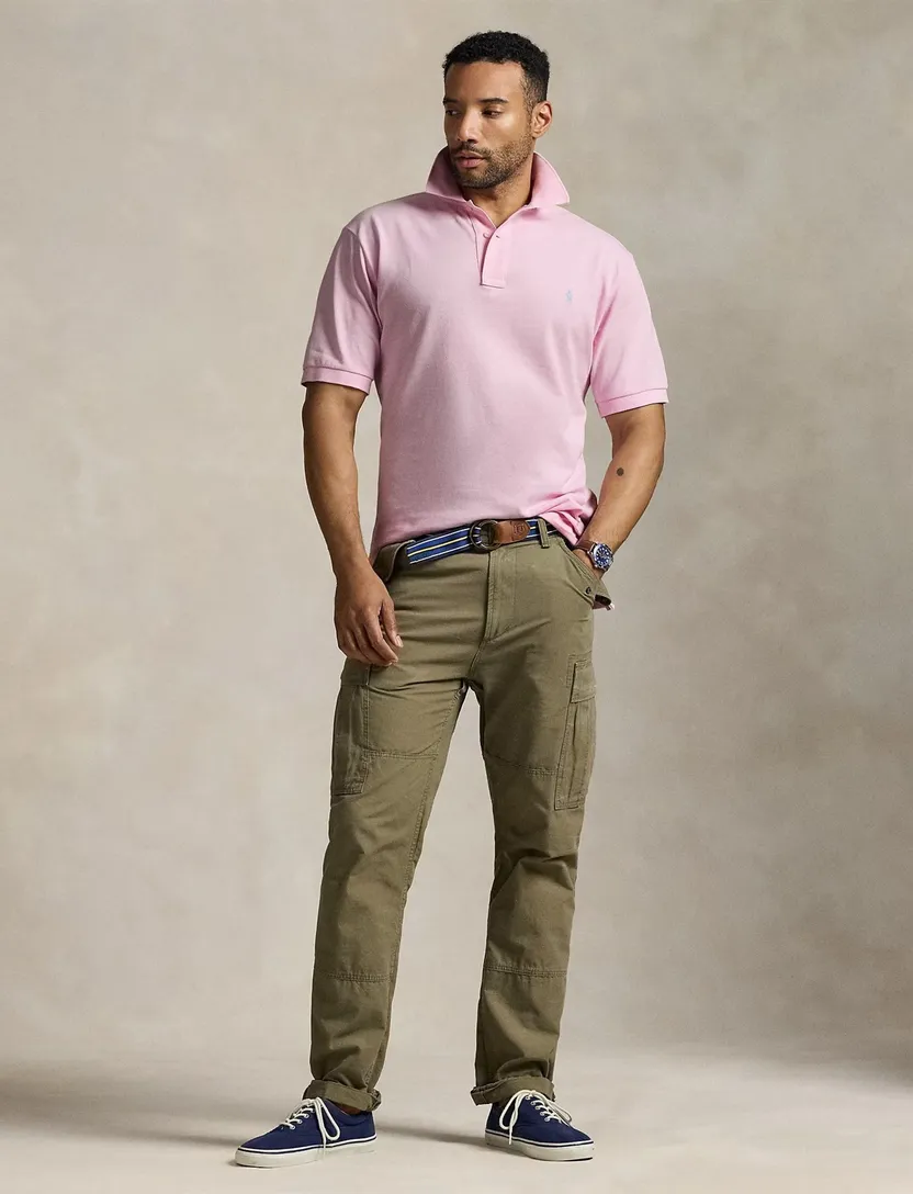 Big & Tall Polo Ralph Lauren polo roze effen