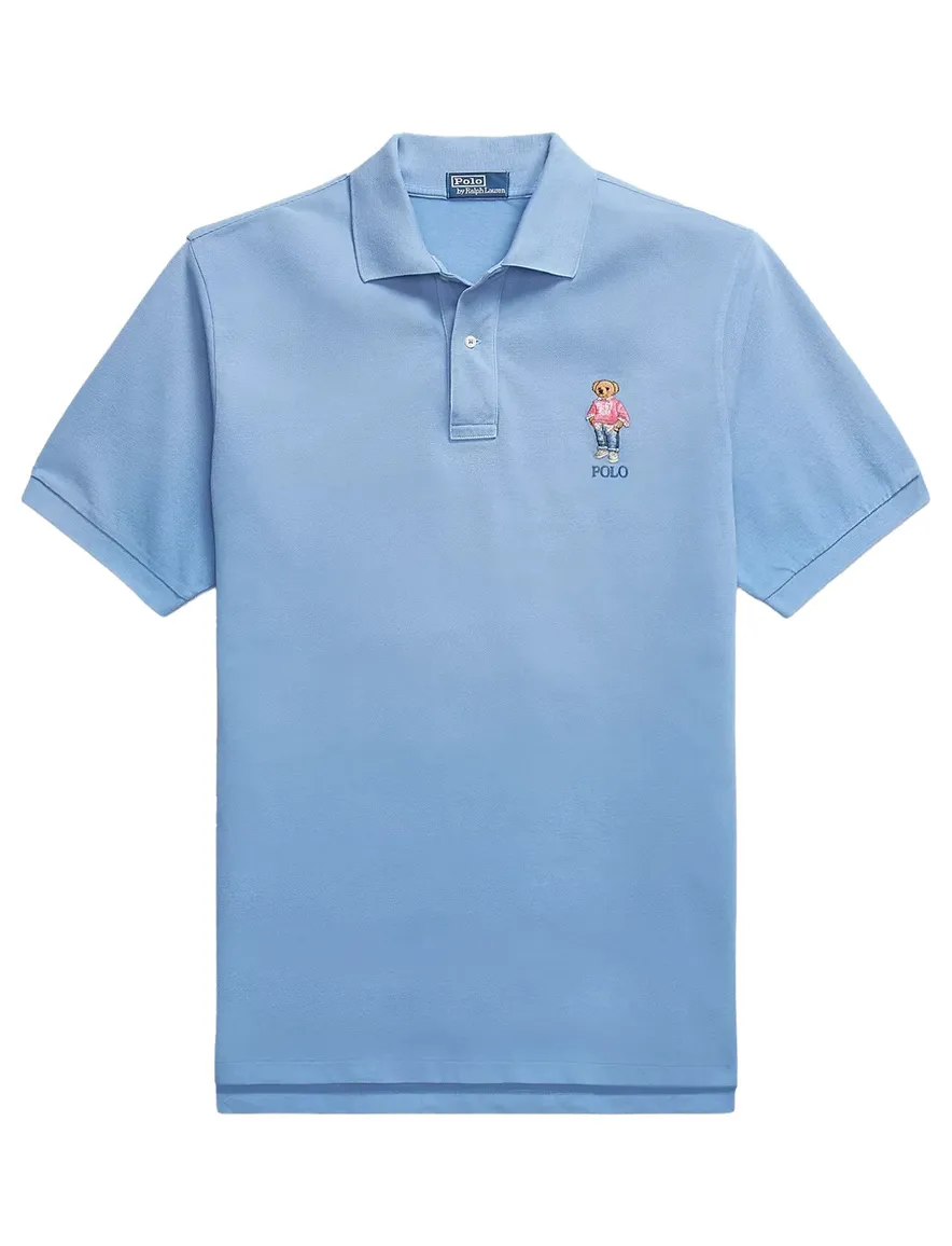 Polo Ralph Lauren polo pique blauw beer Big & Tall
