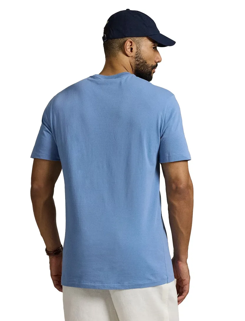 Polo Ralph Lauren T-shirt middenblauw katoen
