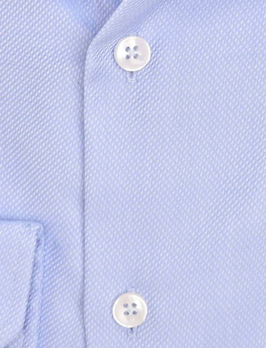 Ledub overhemd Modern Fit lichtblauw effen normale fit