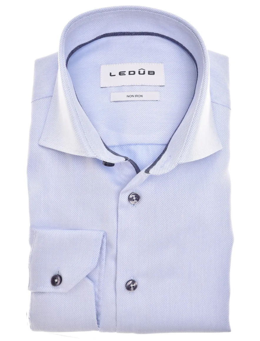 Ledub overhemd Modern Fit lichtblauw