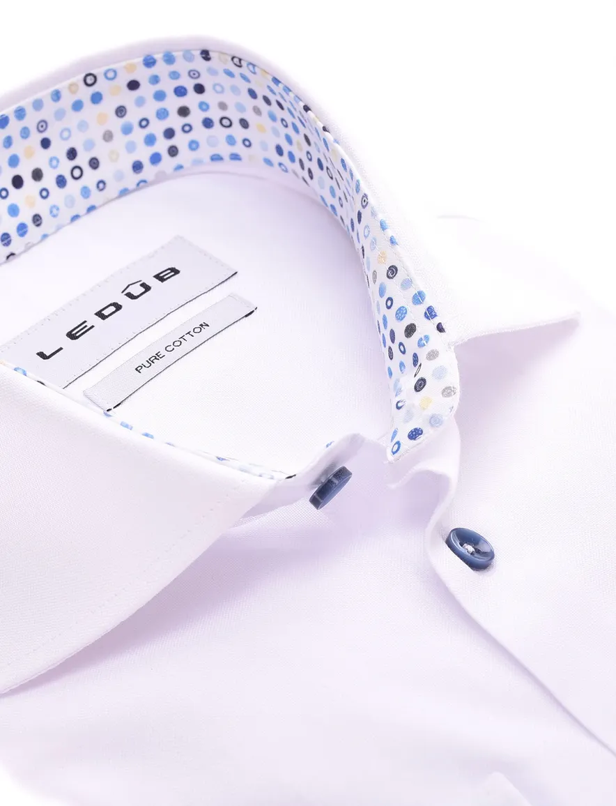 Ledub overhemd Modern Fit wit