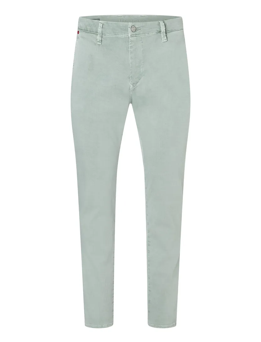 denim Mac Pantalon effen groen Driver Pants