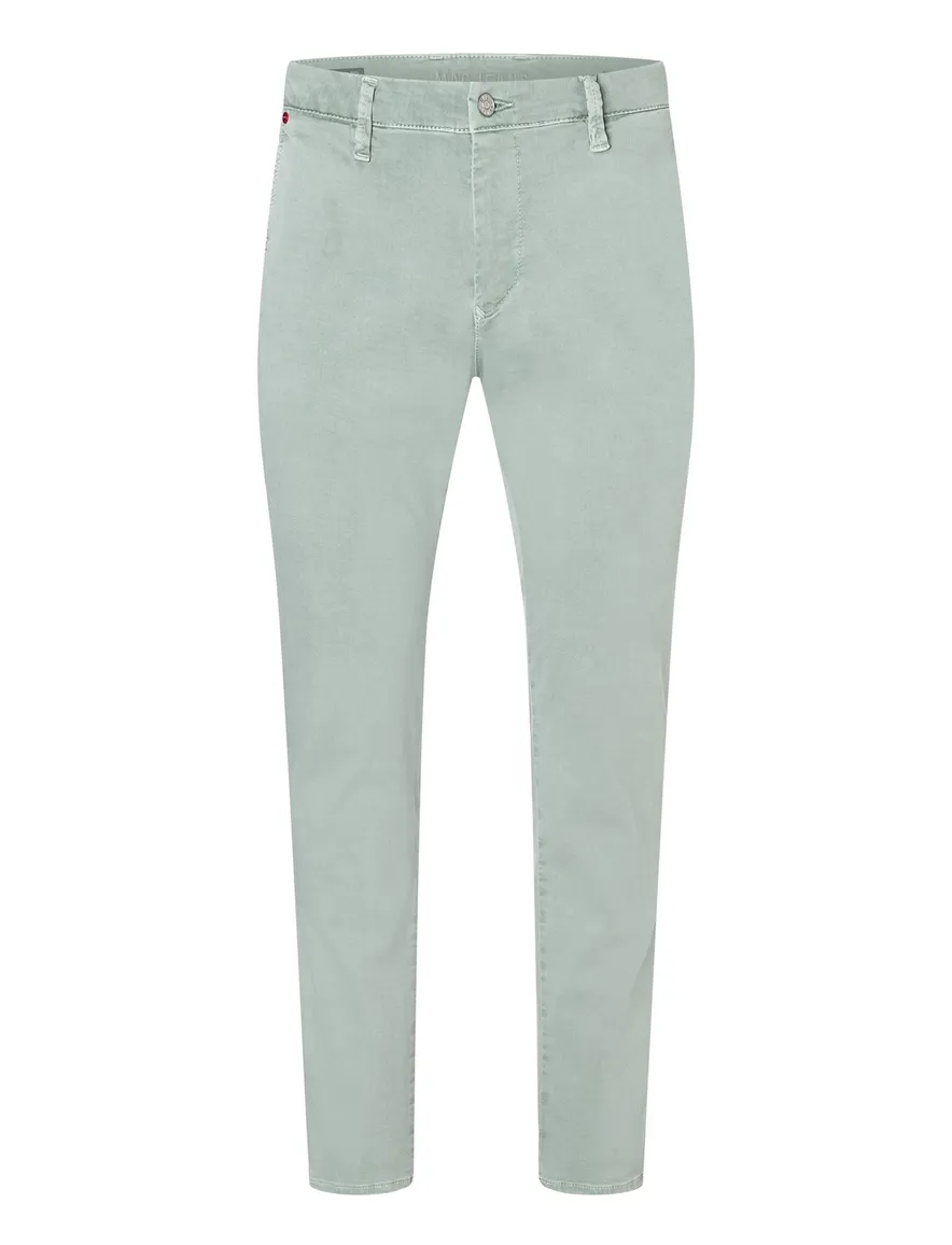Mac Pantalon effen groen Driver Pants normale fit