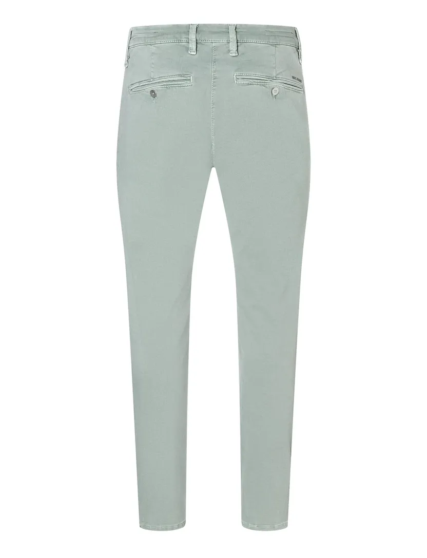 denim Mac Pantalon effen groen Driver Pants