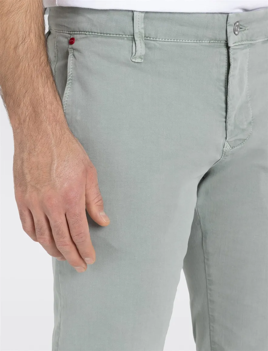 Mac Pantalon effen groen Driver Pants normale fit