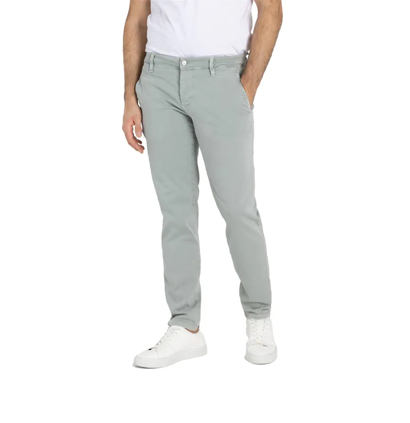 denim Mac Pantalon effen groen Driver Pants