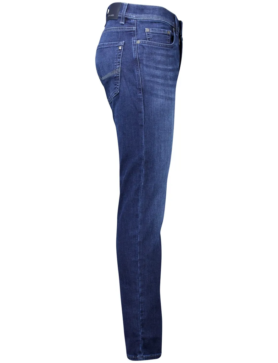 Pierre Cardin Lyon Tapered 5-pocket jeans donkerblauw