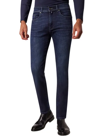 Pierre Cardin Pierre Cardin Lyon Tapered 5-pocket jeans donkerblauw