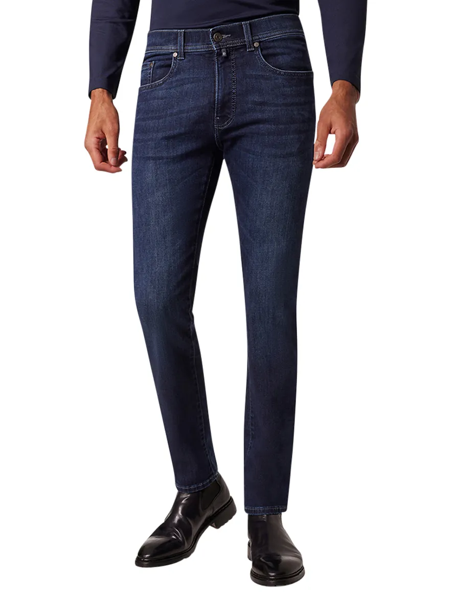 Pierre Cardin Lyon Tapered 5-pocket jeans donkerblauw