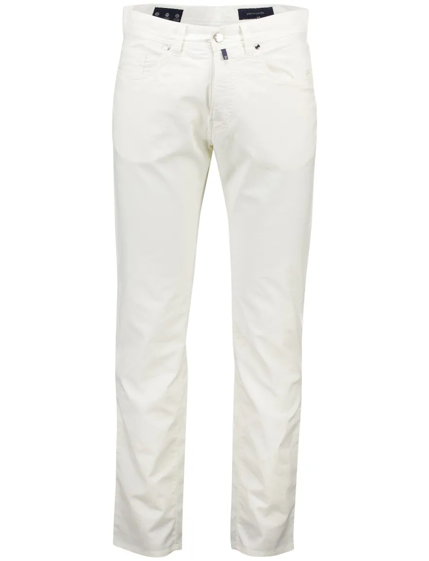 Pierre Cardin Pantalon 5-p creme Lyon Tapered fit