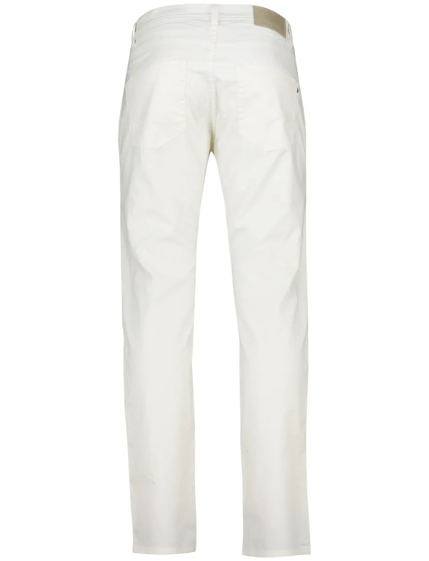 Pierre Cardin Pantalon 5-p creme Lyon Tapered fit