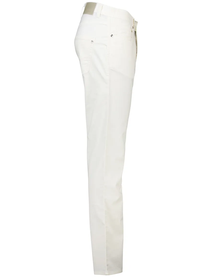 Pierre Cardin Pantalon 5-p creme Lyon Tapered fit