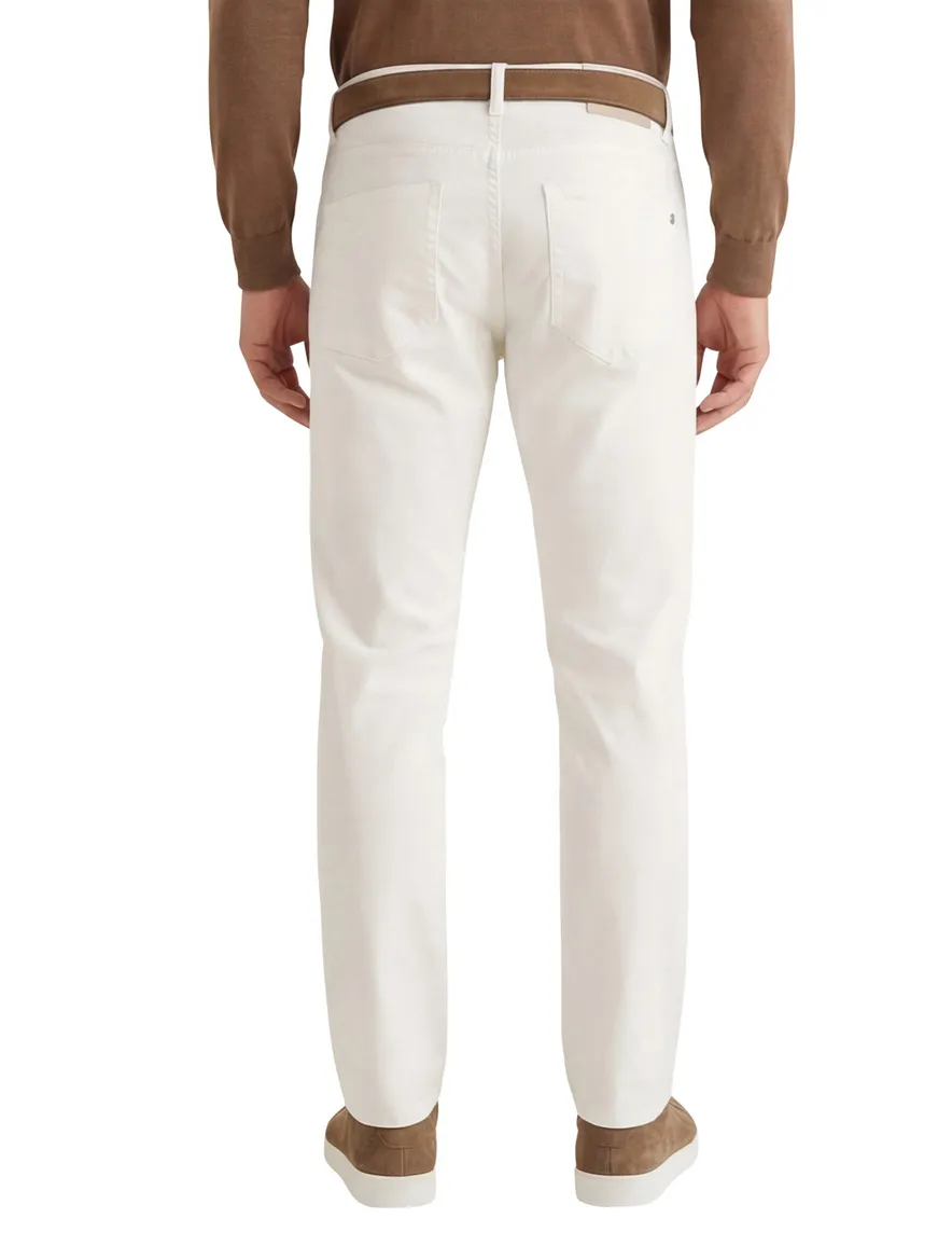 Pierre Cardin Pantalon 5-p creme Lyon Tapered fit