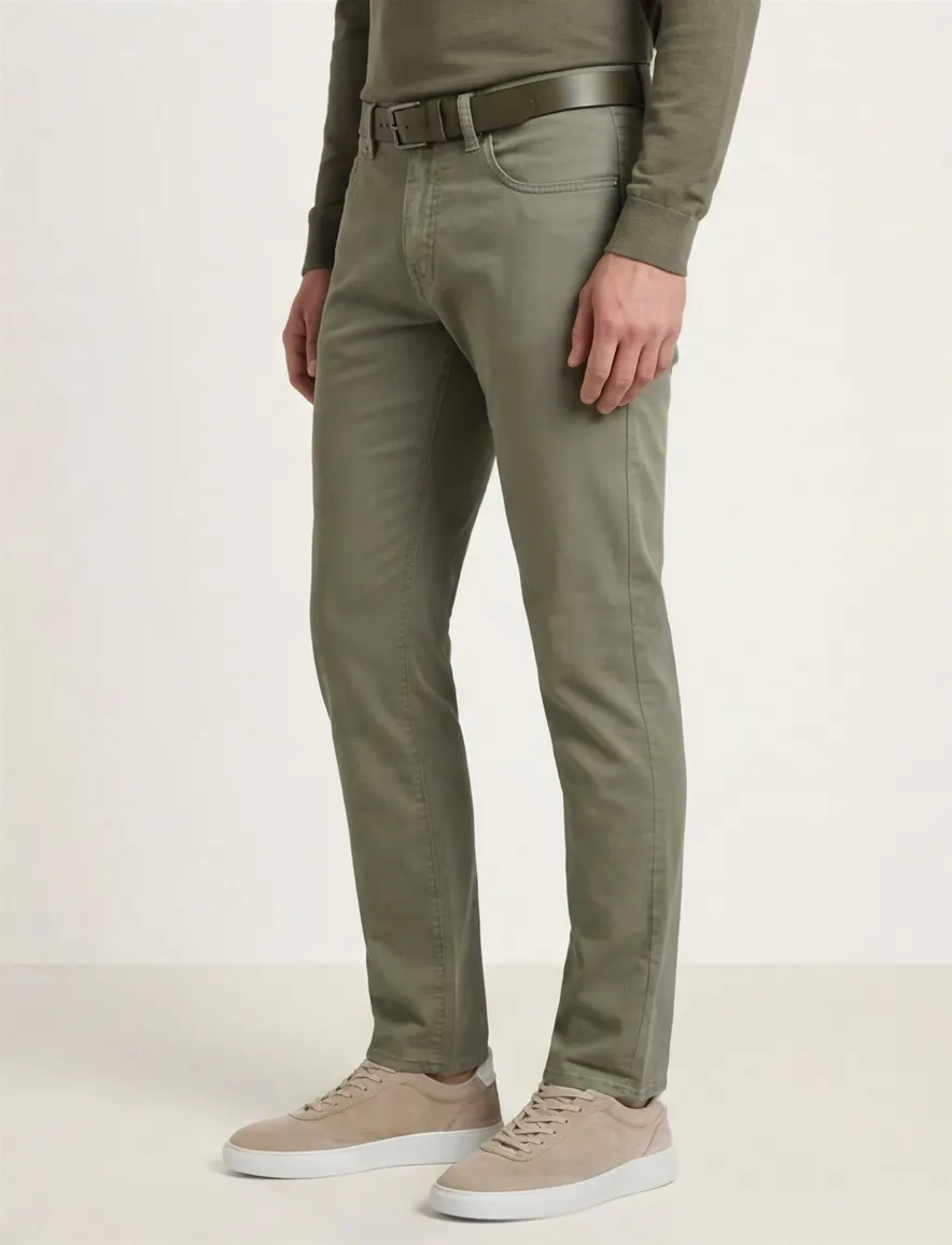 Pierre Cardin groen Pantalon 5-p modern fit