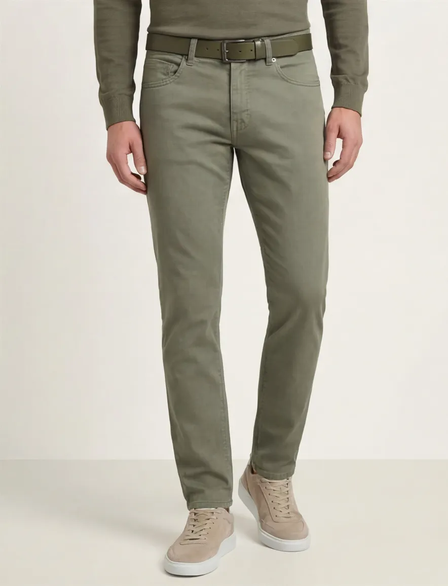 Pierre Cardin groen Pantalon 5-p modern fit