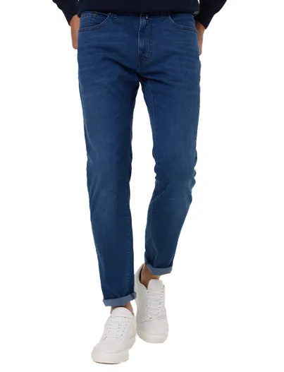 Pierre Cardin Pierre Cardin Future Flex Lyon Tapered jeans denim blauw