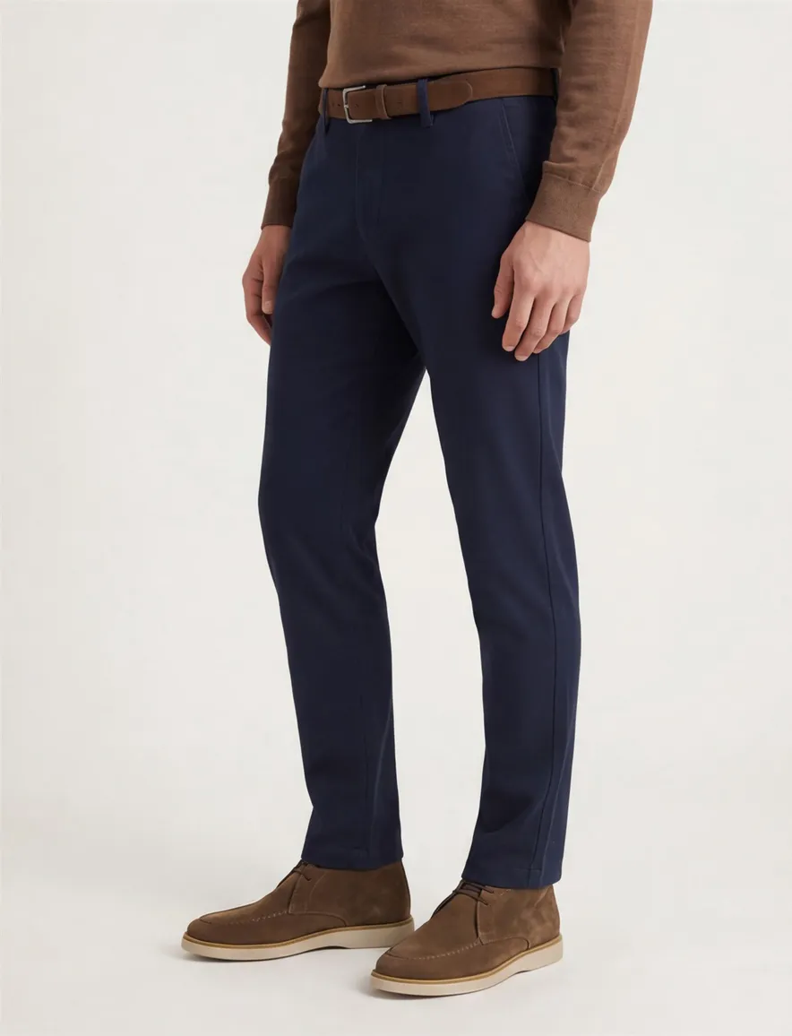 Pierre Cardin pantalon donkerblauw effen normale fit