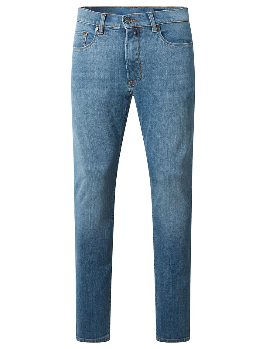 Pierre Cardin pantalon 5-p PC-Laval blauw denim