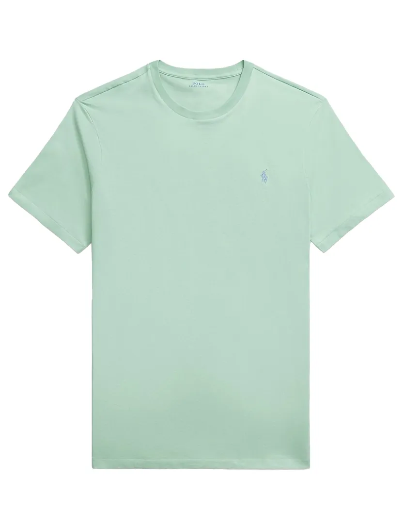 Big & Tall Polo Ralph Lauren T-shirt groen mint effen